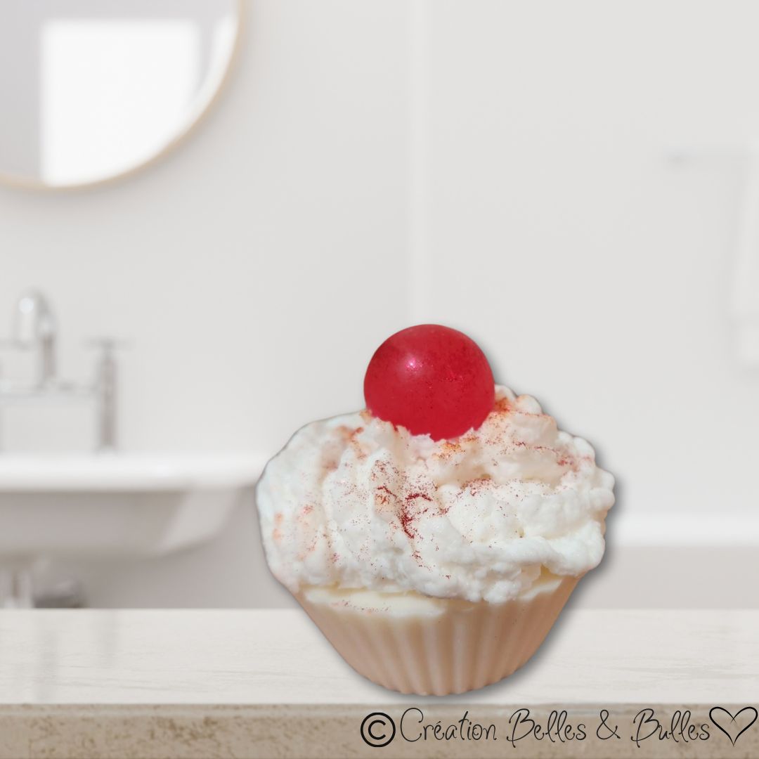 Cupcake Festif – Savon fouetté gourmand et parfum vanillé