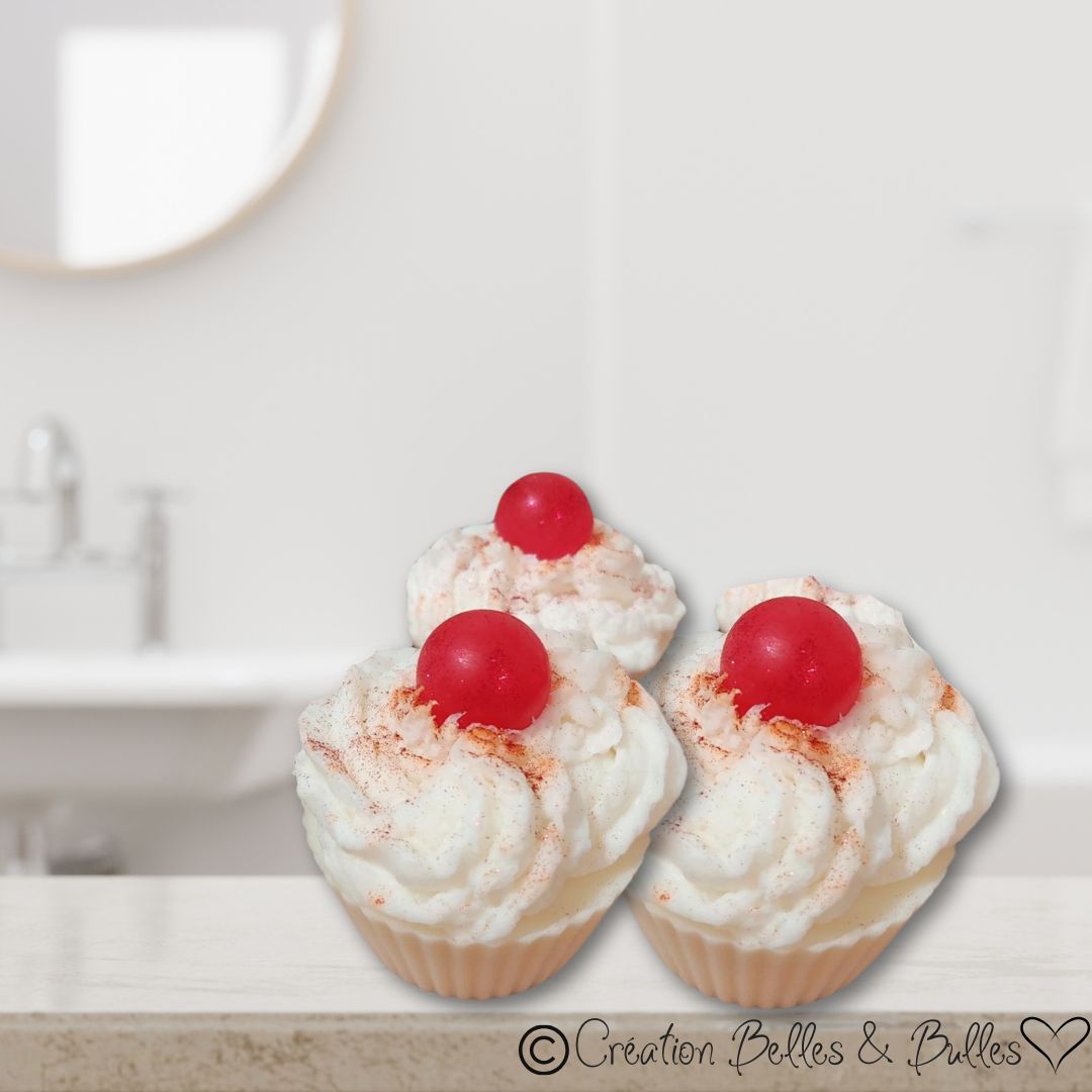 Cupcake Festif – Savon fouetté gourmand et parfum vanillé