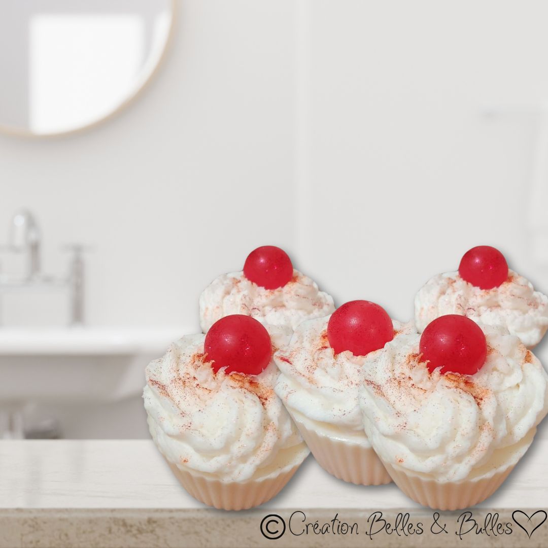 Cupcake Festif – Savon fouetté gourmand et parfum vanillé