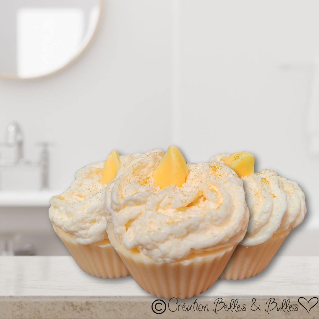 Cupcake Orangeade Crémeuse – Savon gourmand parfumé à l’orange vanillée