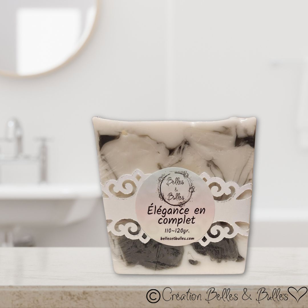 Élégance en Complet – Savon parfum boisé et musqué pour homme