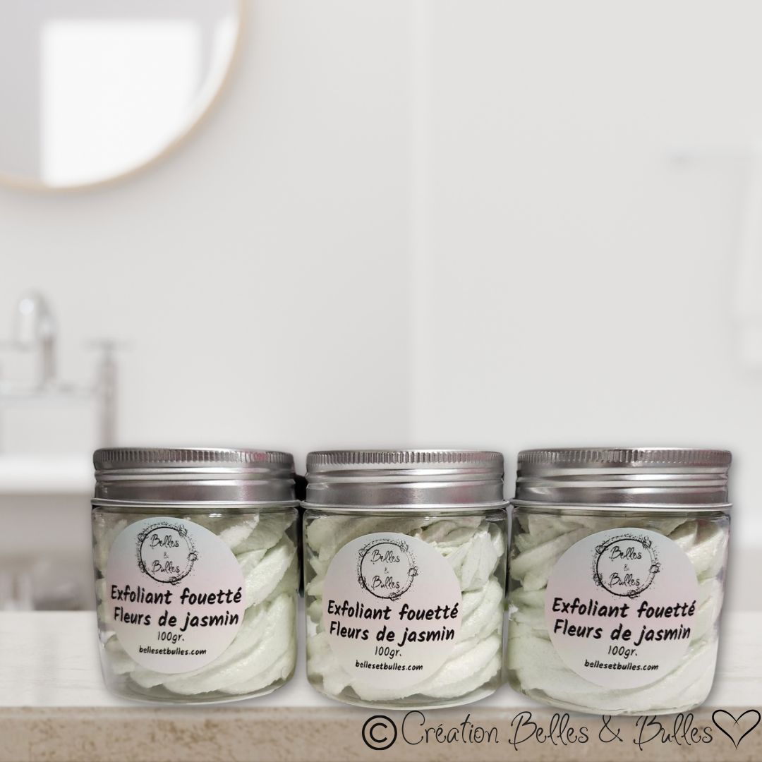 Exfoliant Fouetté Fleurs de Jasmin – Soin 2 en 1 délicat et parfumé