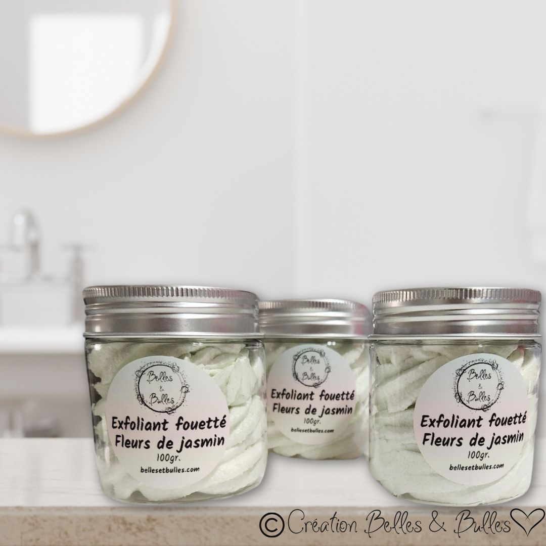 Exfoliant Fouetté Fleurs de Jasmin – Soin 2 en 1 délicat et parfumé