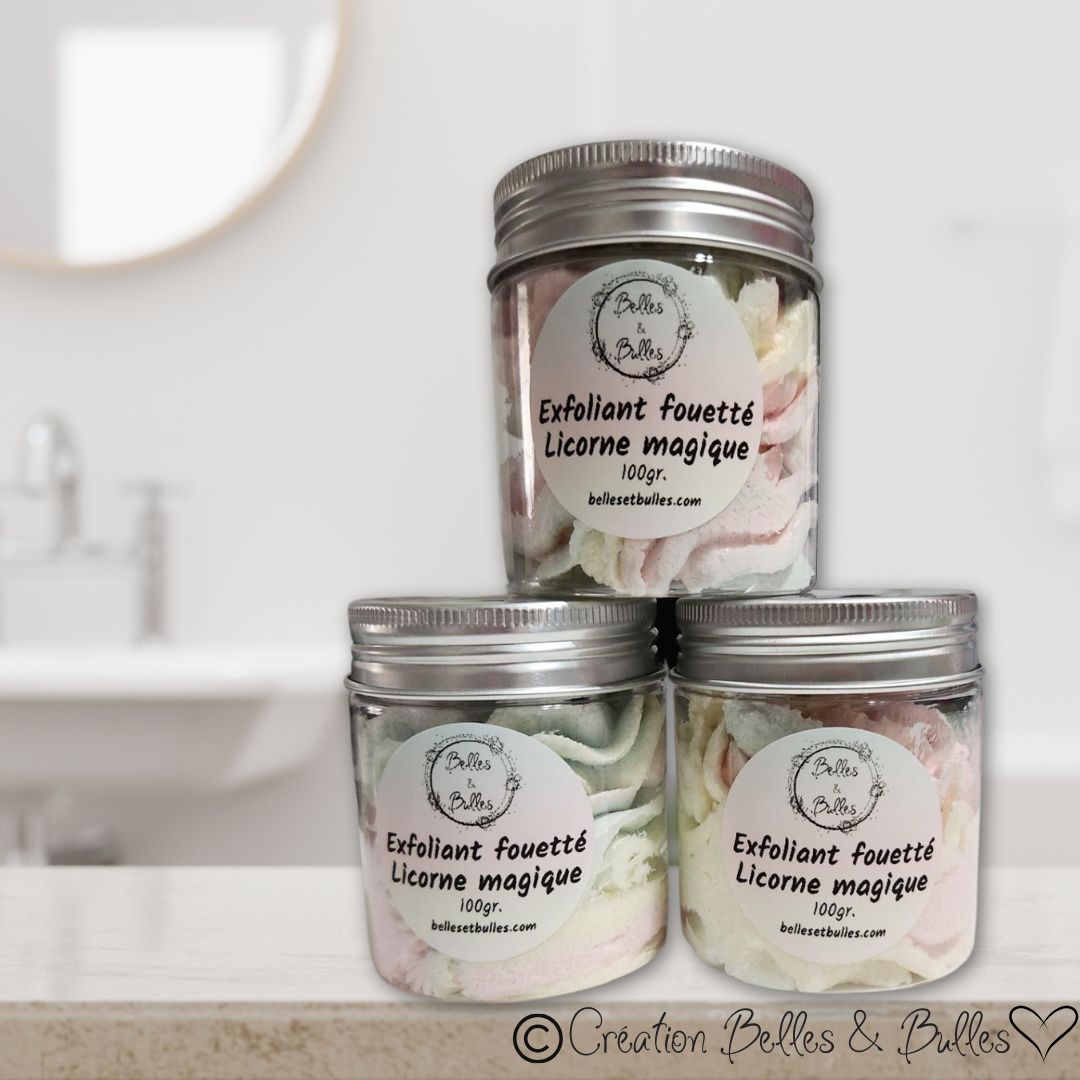 Exfoliant Fouetté Licorne Magique – Soin doux et parfum féérique