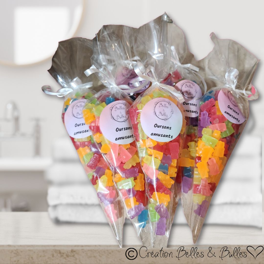 Oursons Amusants – Minis savons gourmands en forme de bonbons gummies
