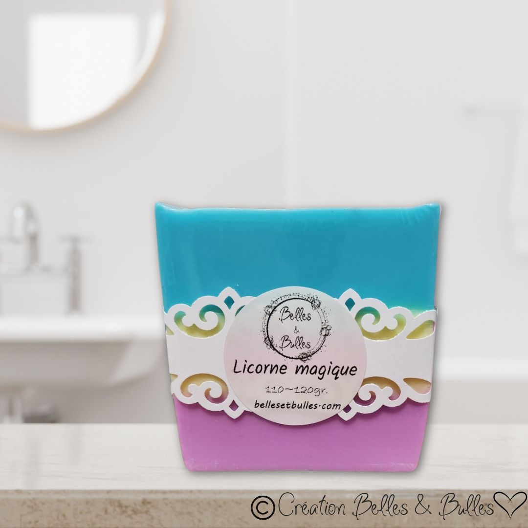 Licorne Magique – Savon féerique aux couleurs éclatantes et parfum enchanteur