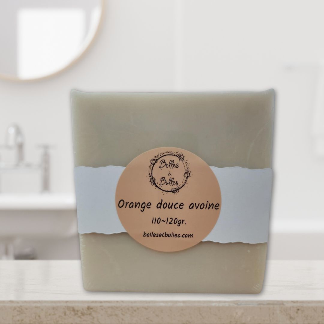 Orange Douce & Avoine – Savon nourrissant et apaisant aux ingrédients naturels