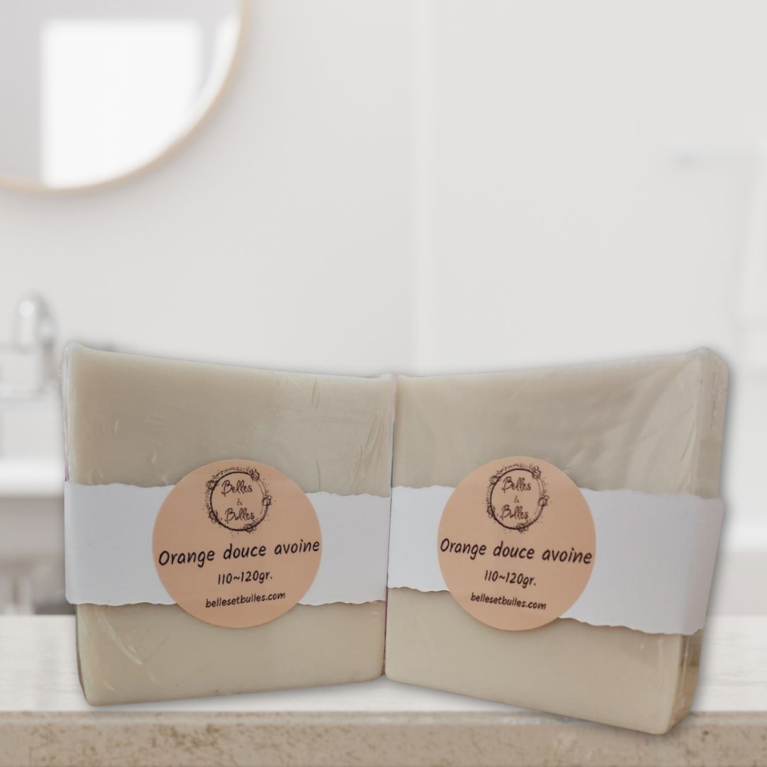 Orange Douce & Avoine – Savon nourrissant et apaisant aux ingrédients naturels