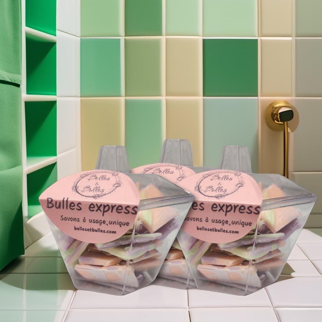 Minis savons Bulles Express – Savons à usage unique pratiques & ludiques