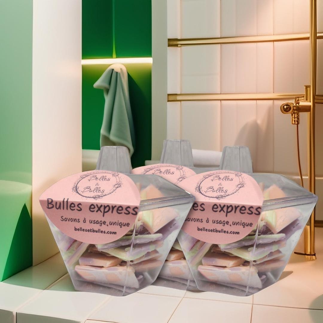 Minis savons Bulles Express – Savons à usage unique pratiques & ludiques