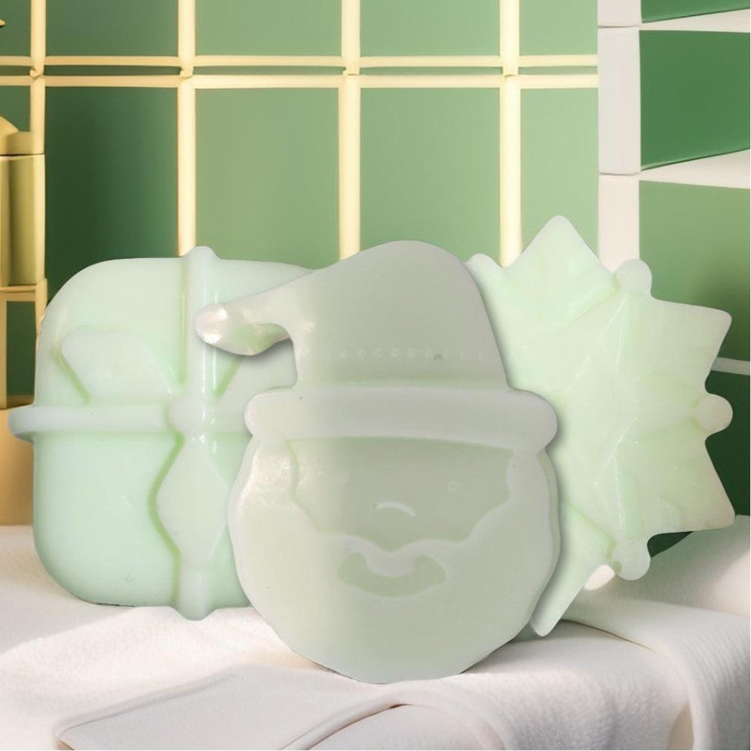 Couronne festive – Savon parfumé sapin & eucalyptus, esprit des fêtes