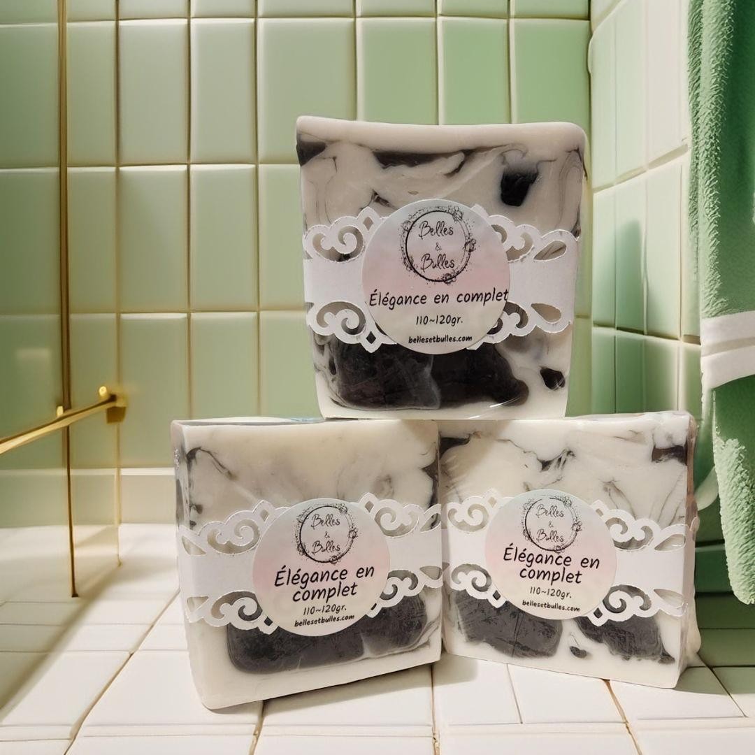 Élégance en Complet – Savon parfum boisé et musqué pour homme