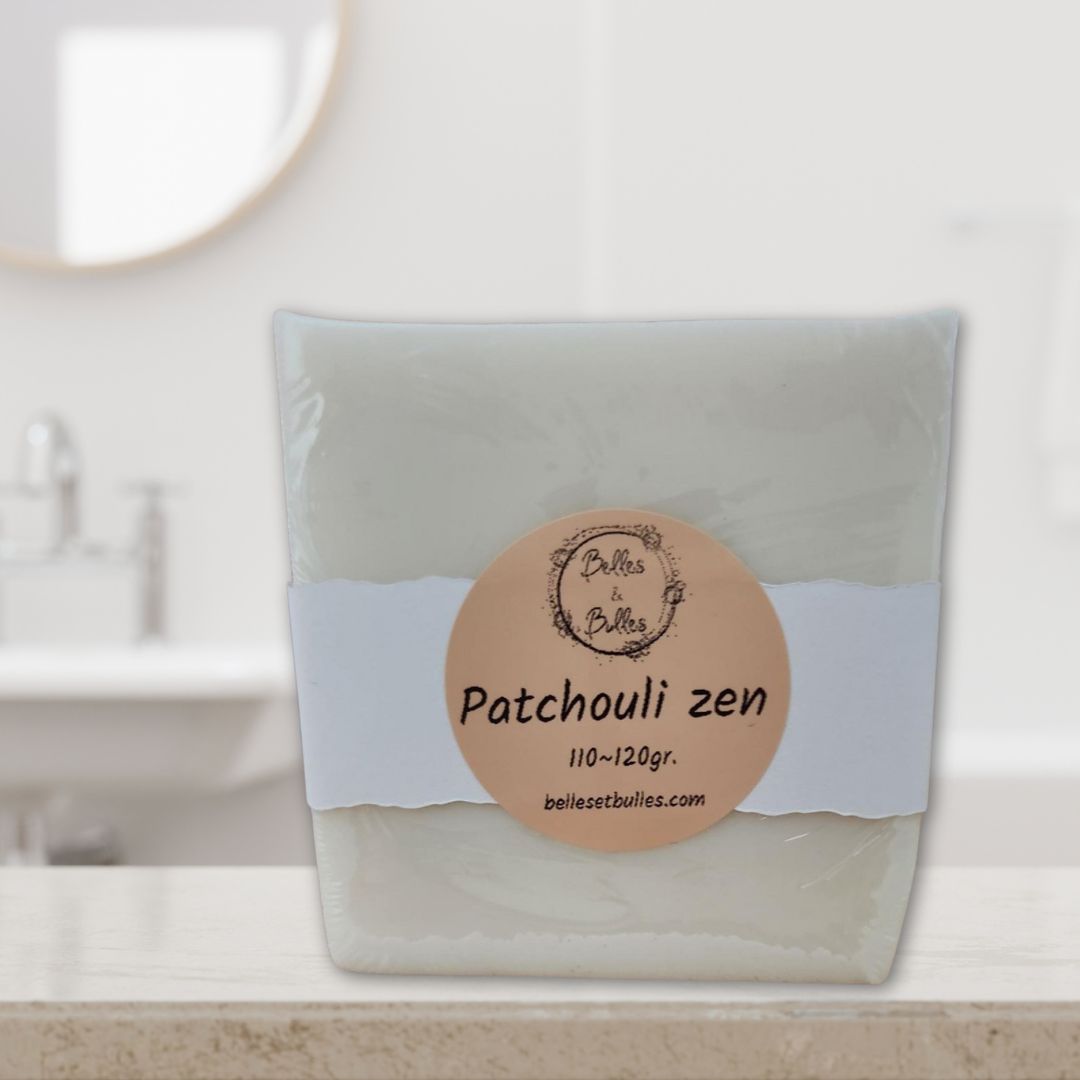 Patchouli Zen – Savon apaisant pour peaux sensibles au parfum naturel