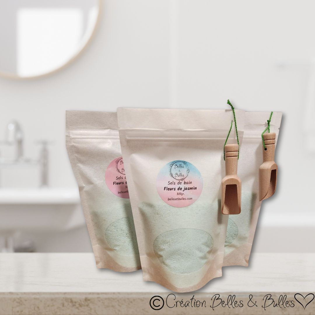 Sels de Bain Fleurs de Jasmin – Rituel luxueux parfumé au jasmin