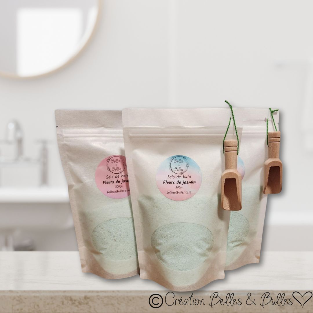 Sels de Bain Fleurs de Jasmin – Rituel luxueux parfumé au jasmin