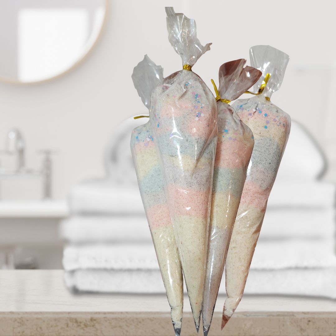 Sels de Bain Licorne Magique – Bain luxueux aux couleurs pastel et parfum envoûtant