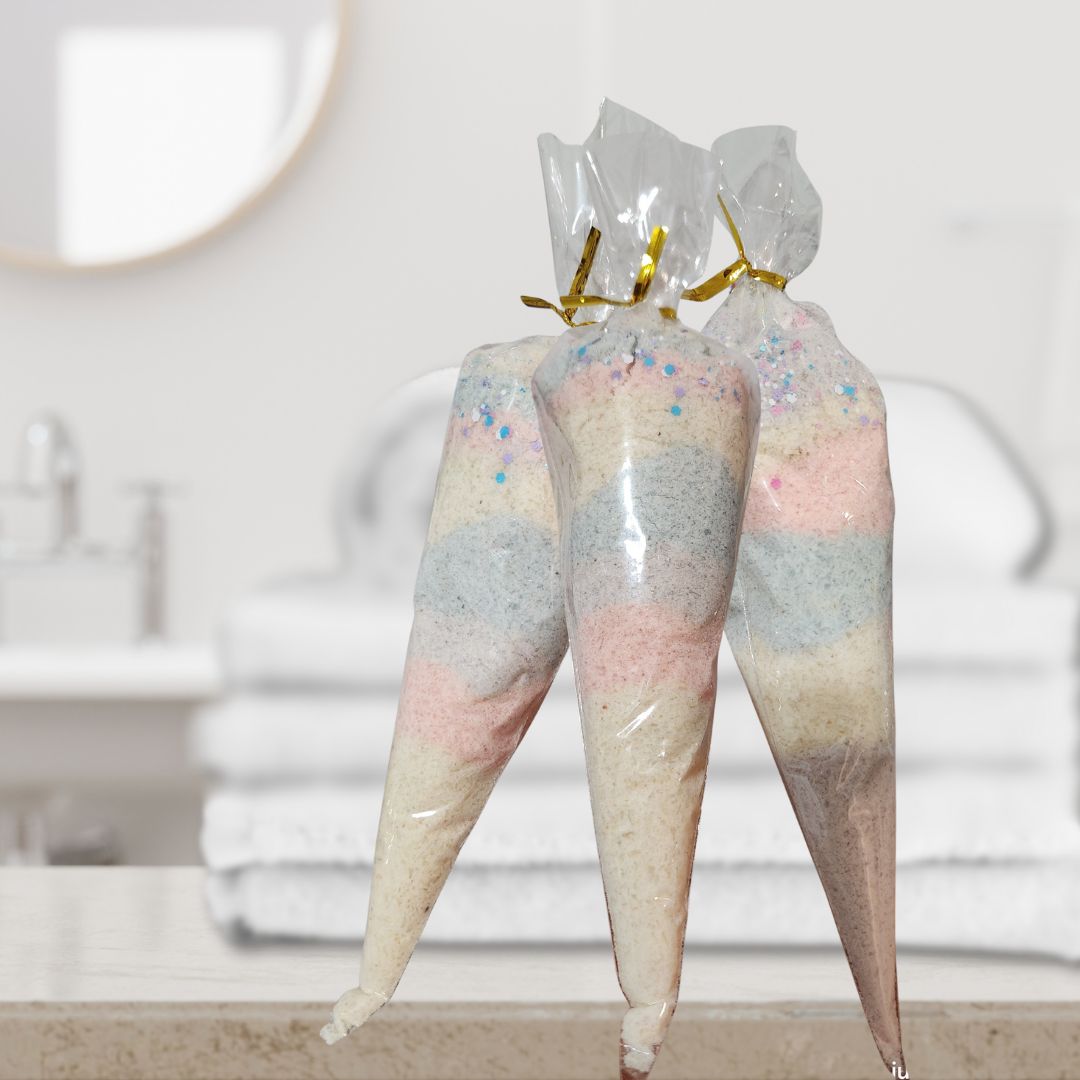 Sels de Bain Licorne Magique – Bain luxueux aux couleurs pastel et parfum envoûtant