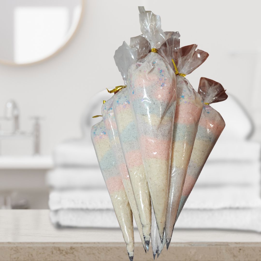 Sels de Bain Licorne Magique – Bain luxueux aux couleurs pastel et parfum envoûtant