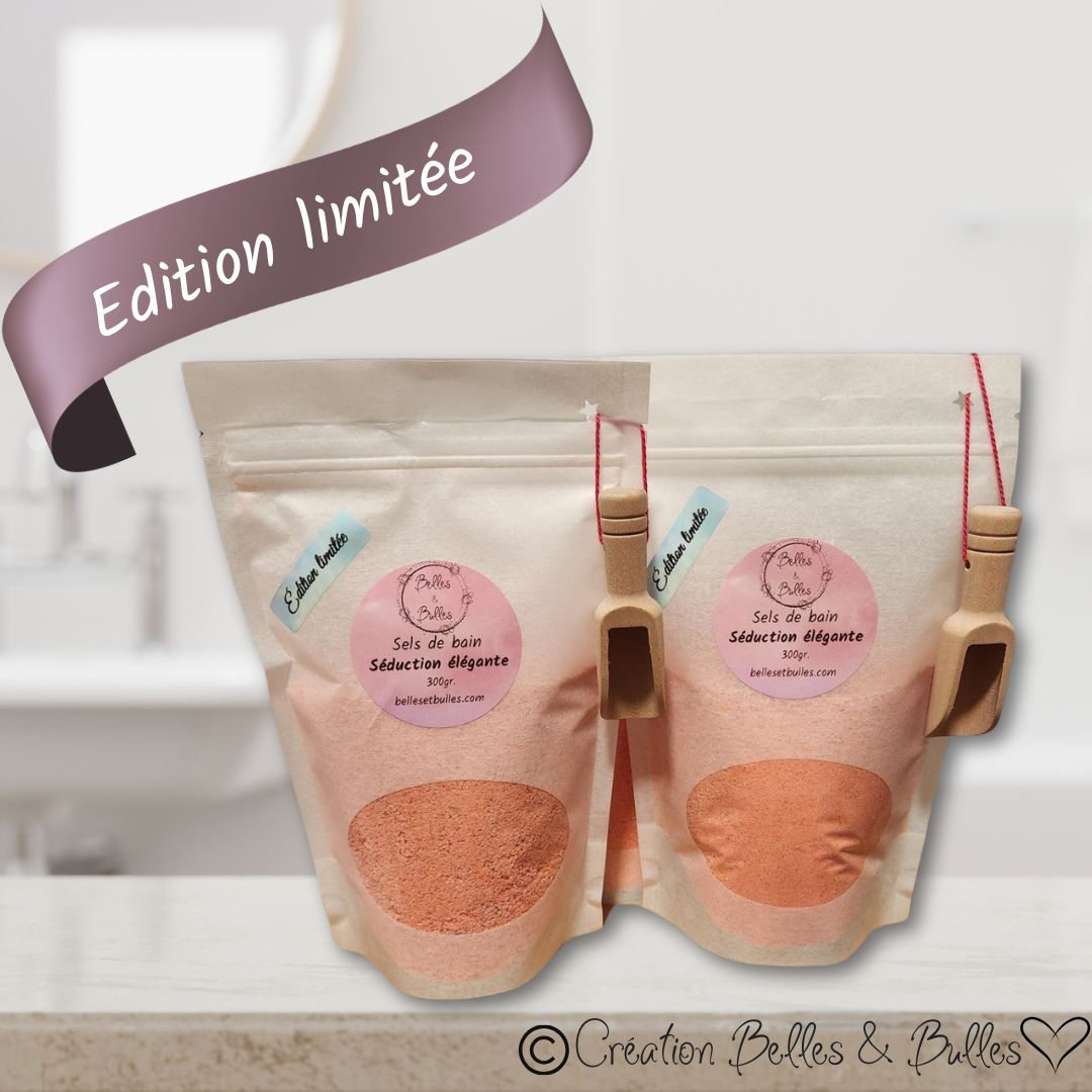 Sels de Bain Séduction Élégante – Parfum raffiné aux notes florales et agrumes