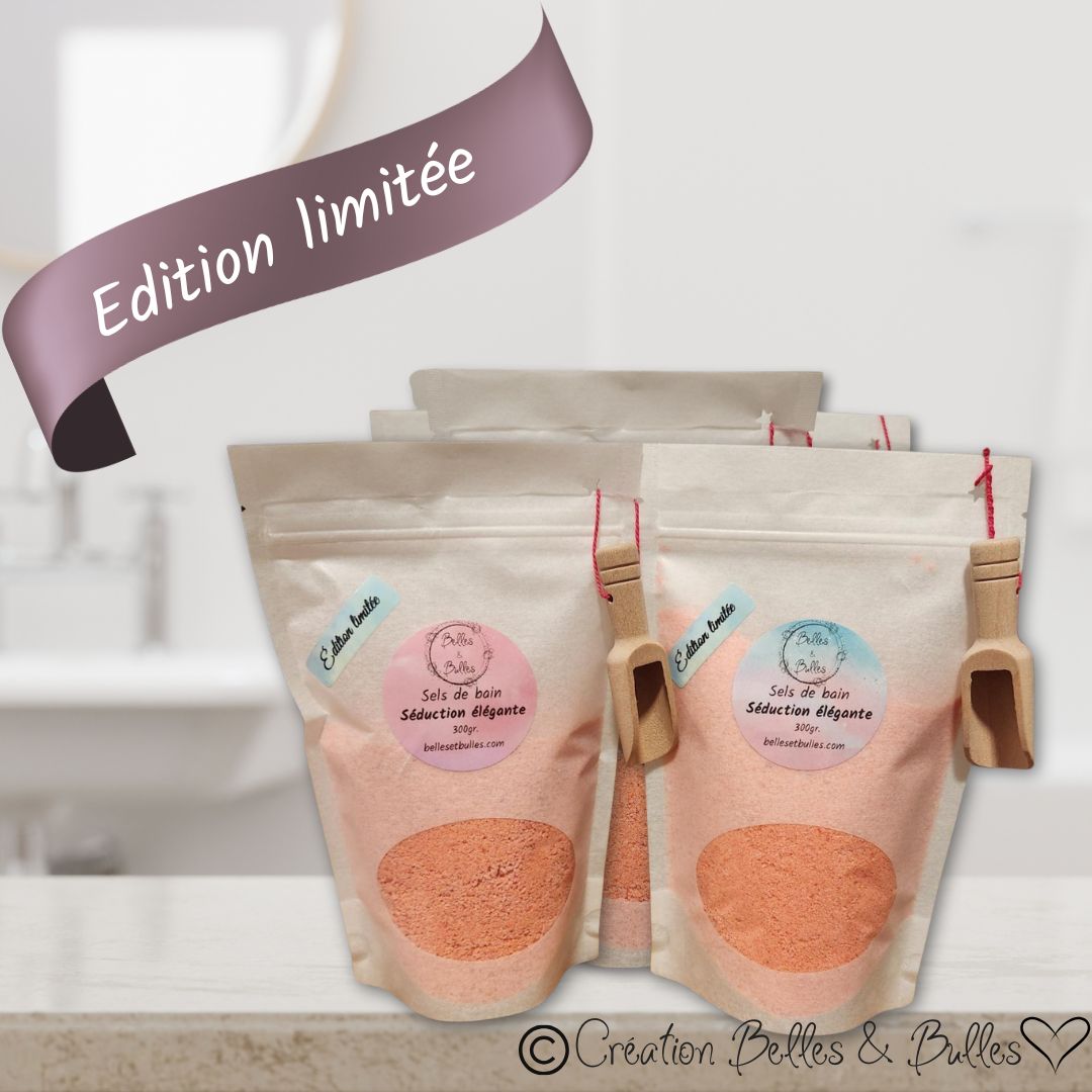 Sels de Bain Séduction Élégante – Parfum raffiné aux notes florales et agrumes