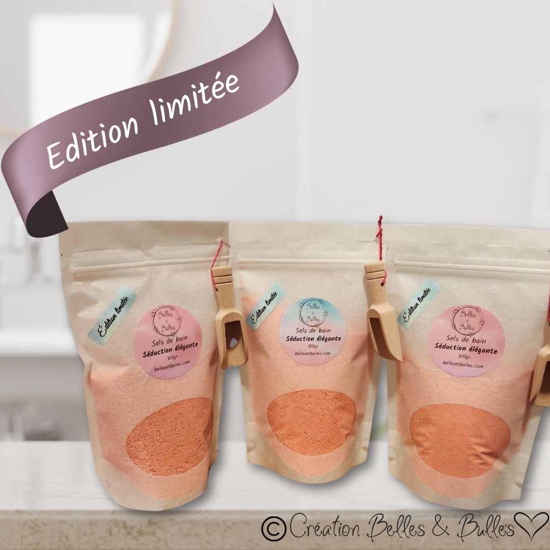 Sels de Bain Séduction Élégante – Parfum raffiné aux notes florales et agrumes