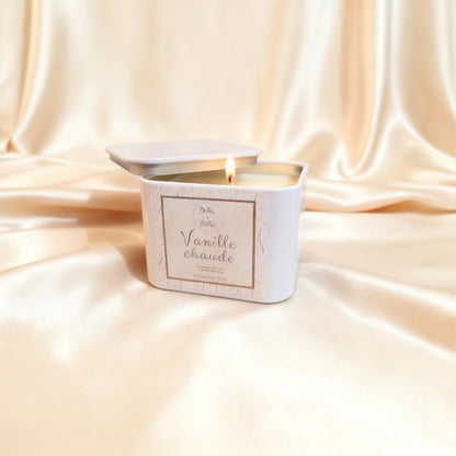 Chandelle Vanille chaude - Parfum gourmand et réconfortant