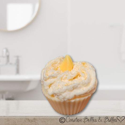 Cupcake Orangeade Crémeuse – Savon gourmand parfumé à l’orange vanillée