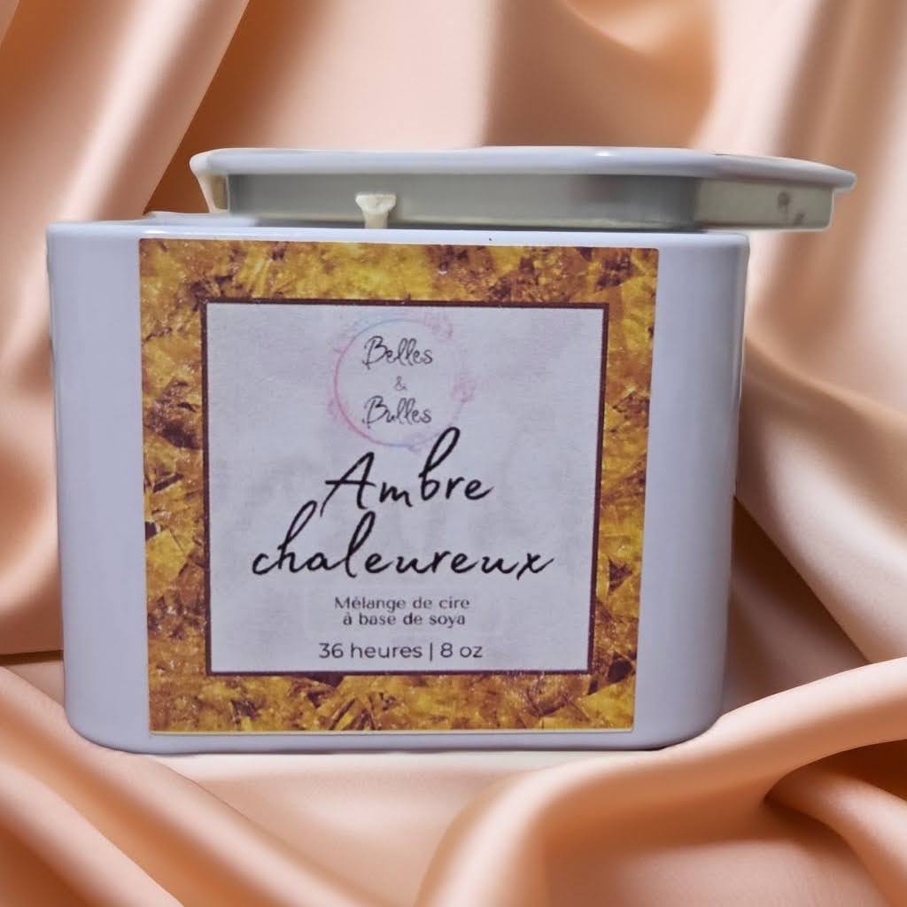 Chandelle Ambre Chaleureux – Luxe et Confort Doré