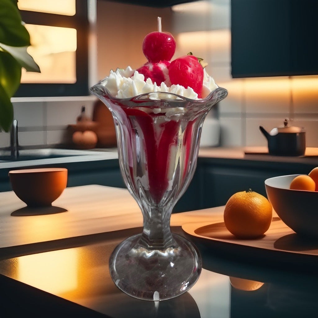 Chandelle Coupé glacée aux fraises