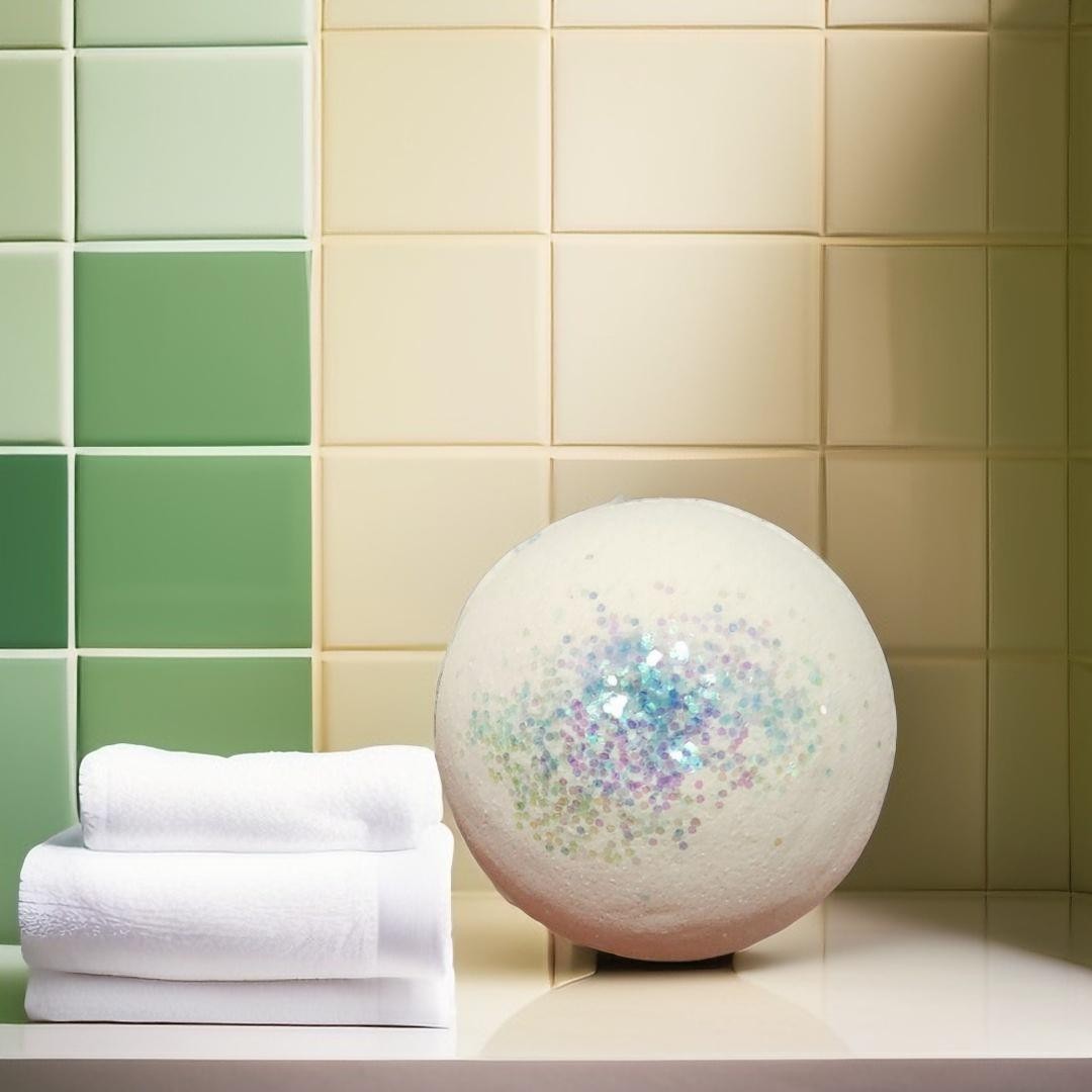 Bombe de bain à l’eucalyptus léger – Relaxation & fraîcheur