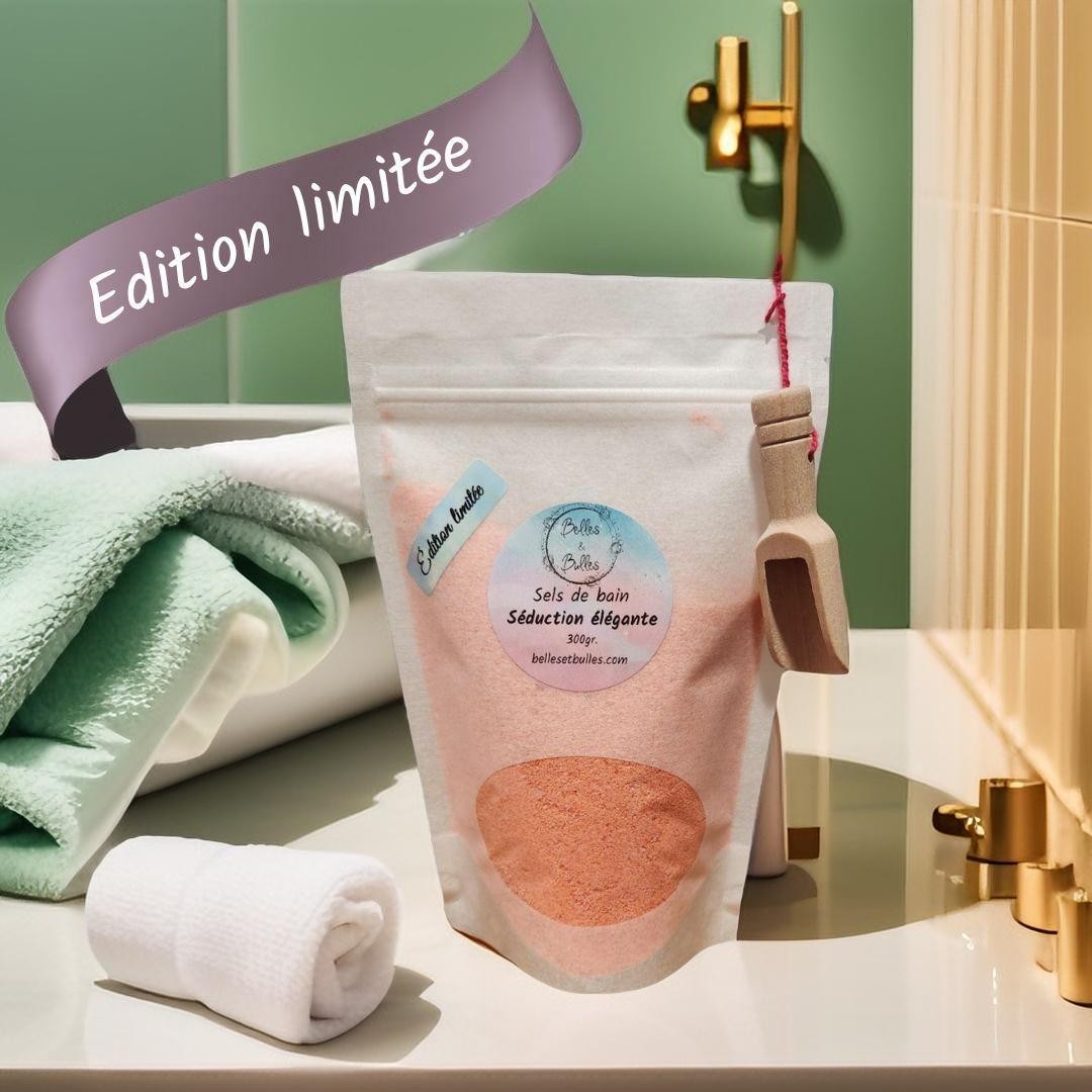 Sels de Bain Séduction Élégante – Parfum raffiné aux notes florales et agrumes