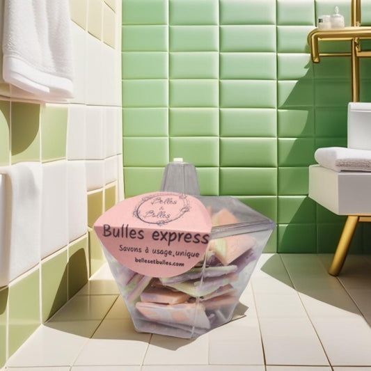 Minis savons Bulles Express – Savons à usage unique pratiques & ludiques