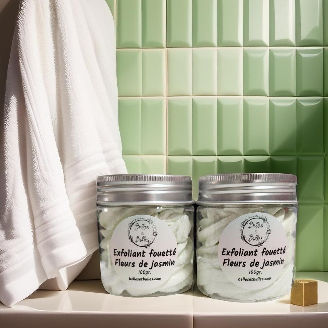 Exfoliant Fouetté Fleurs de Jasmin – Soin 2 en 1 délicat et parfumé