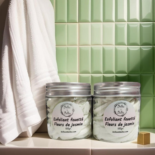Exfoliant Fouetté Fleurs de Jasmin – Soin 2 en 1 délicat et parfumé