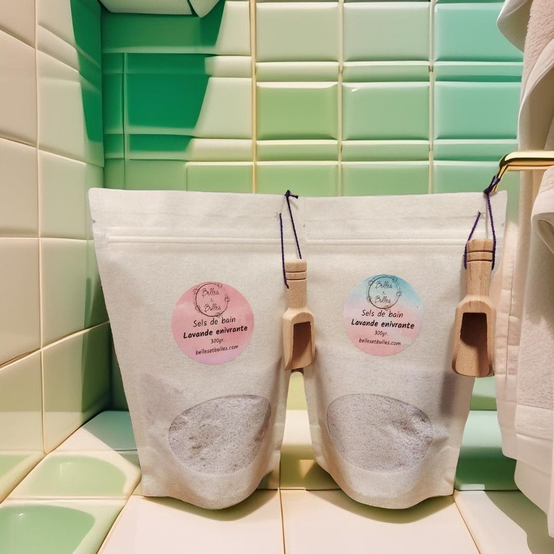 Sels de Bain Lavande Enivrante – Rituel relaxant au parfum apaisant