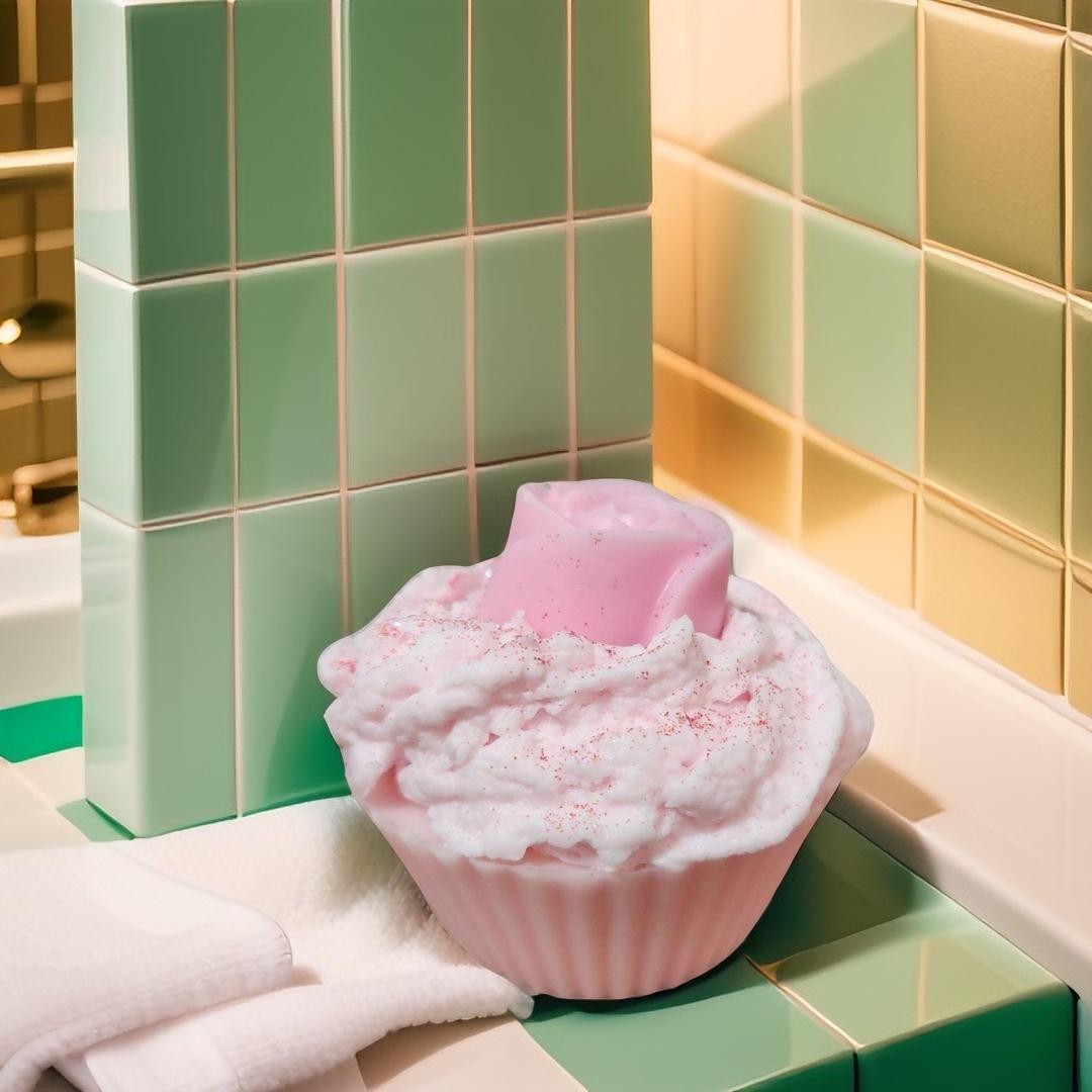Cupcake Fraise Fouettée – Savon gourmand au parfum fruité