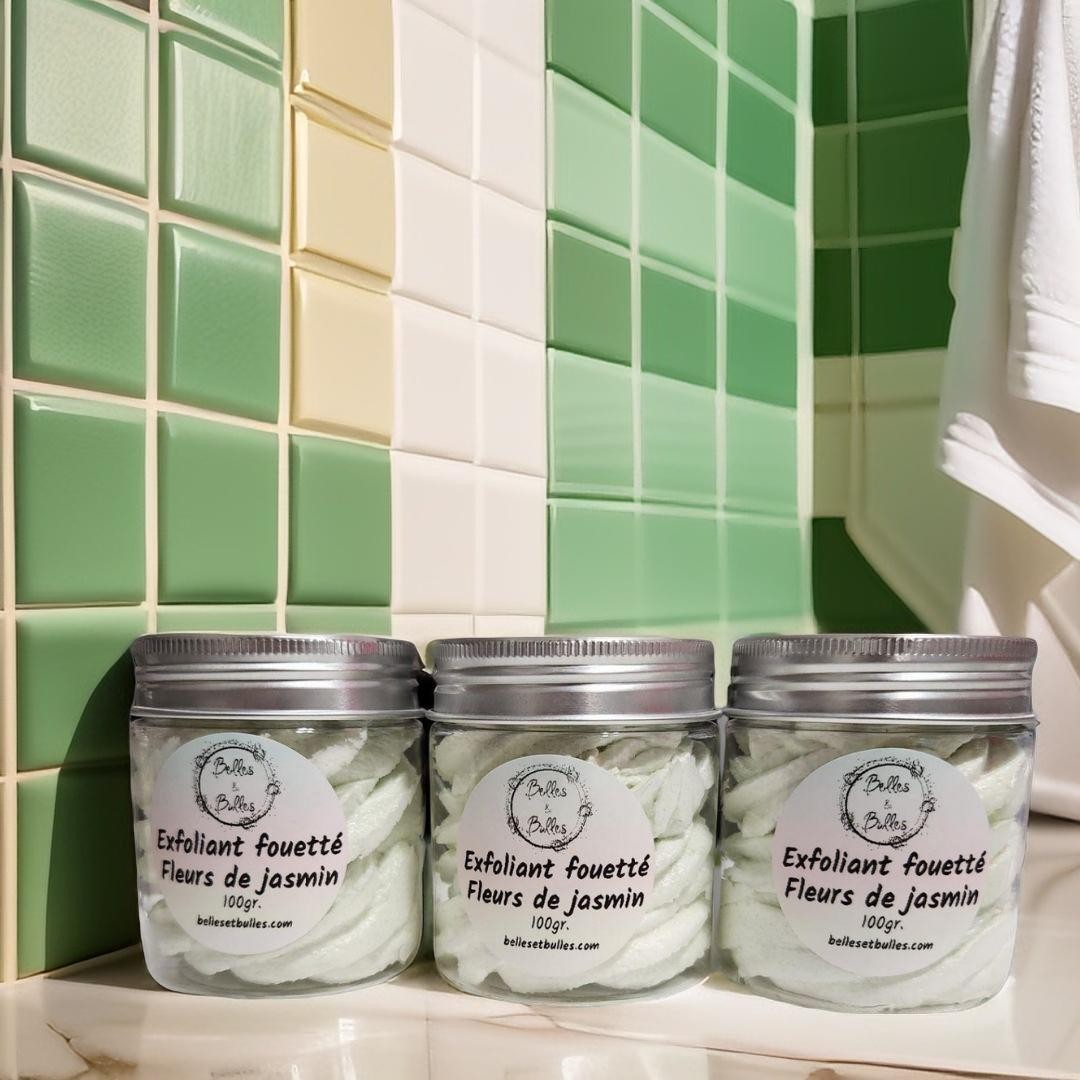Exfoliant Fouetté Fleurs de Jasmin – Soin 2 en 1 délicat et parfumé