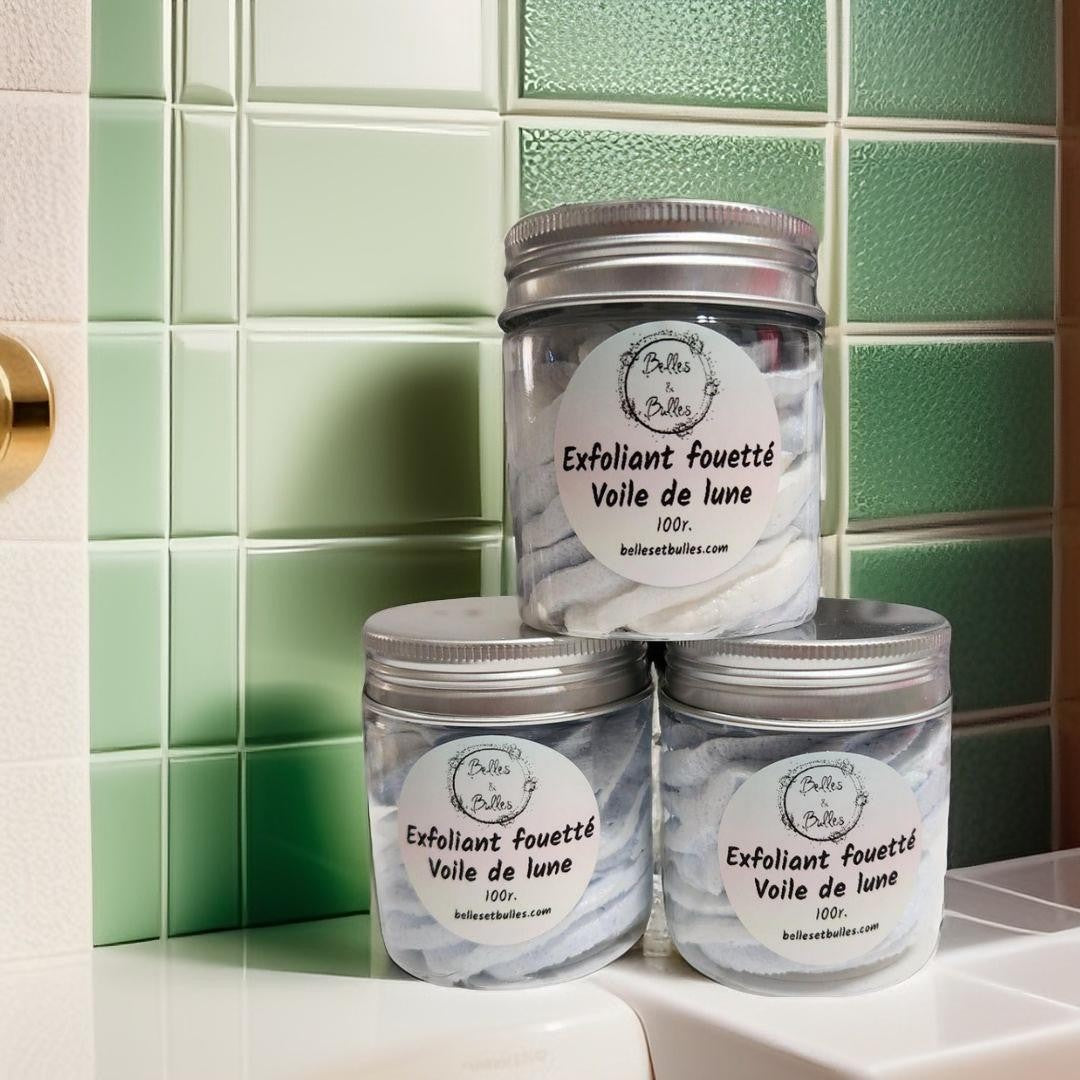 Exfoliant Fouetté Voile de Lune – Soin 2 en 1 exfoliant et parfumé