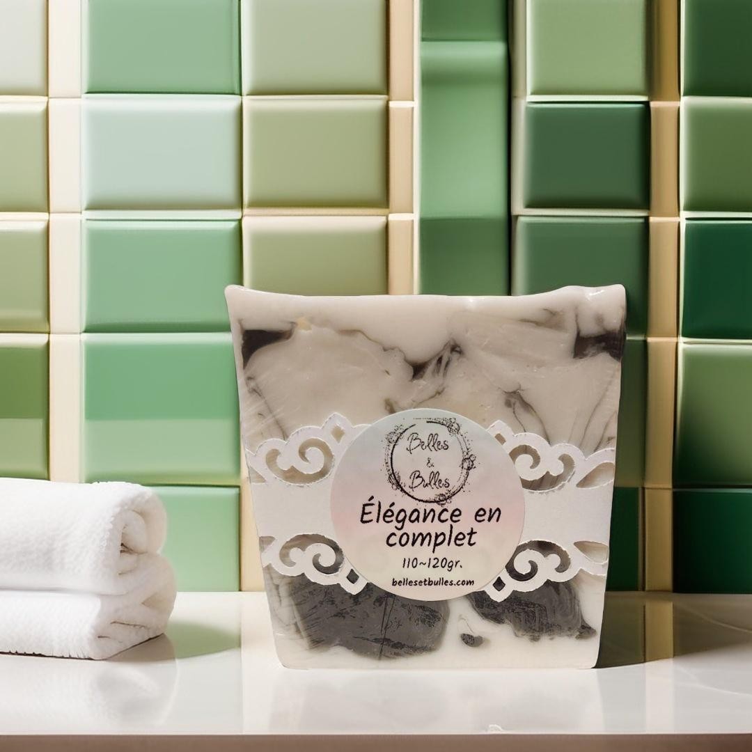 Élégance en Complet – Savon parfum boisé et musqué pour homme