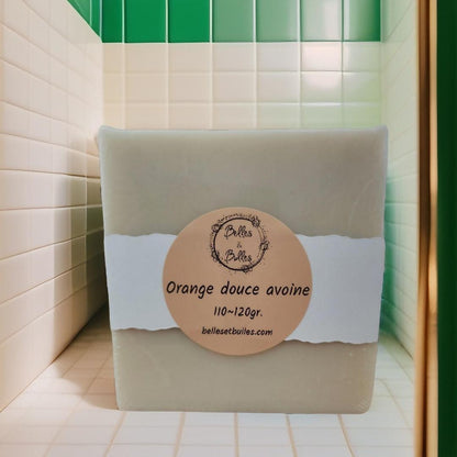 Orange Douce & Avoine – Savon nourrissant et apaisant aux ingrédients naturels