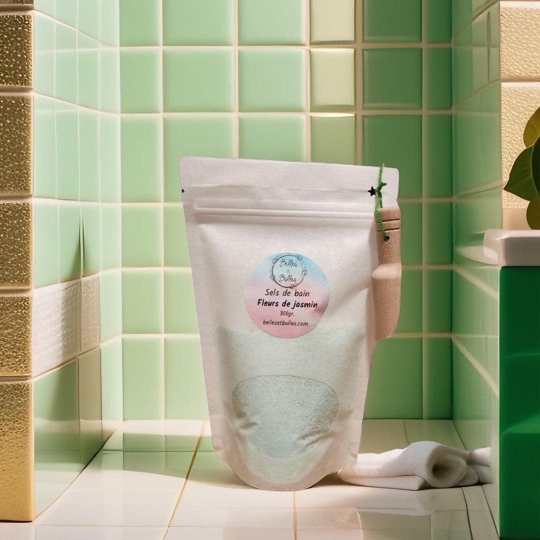 Sels de Bain Fleurs de Jasmin – Rituel luxueux parfumé au jasmin