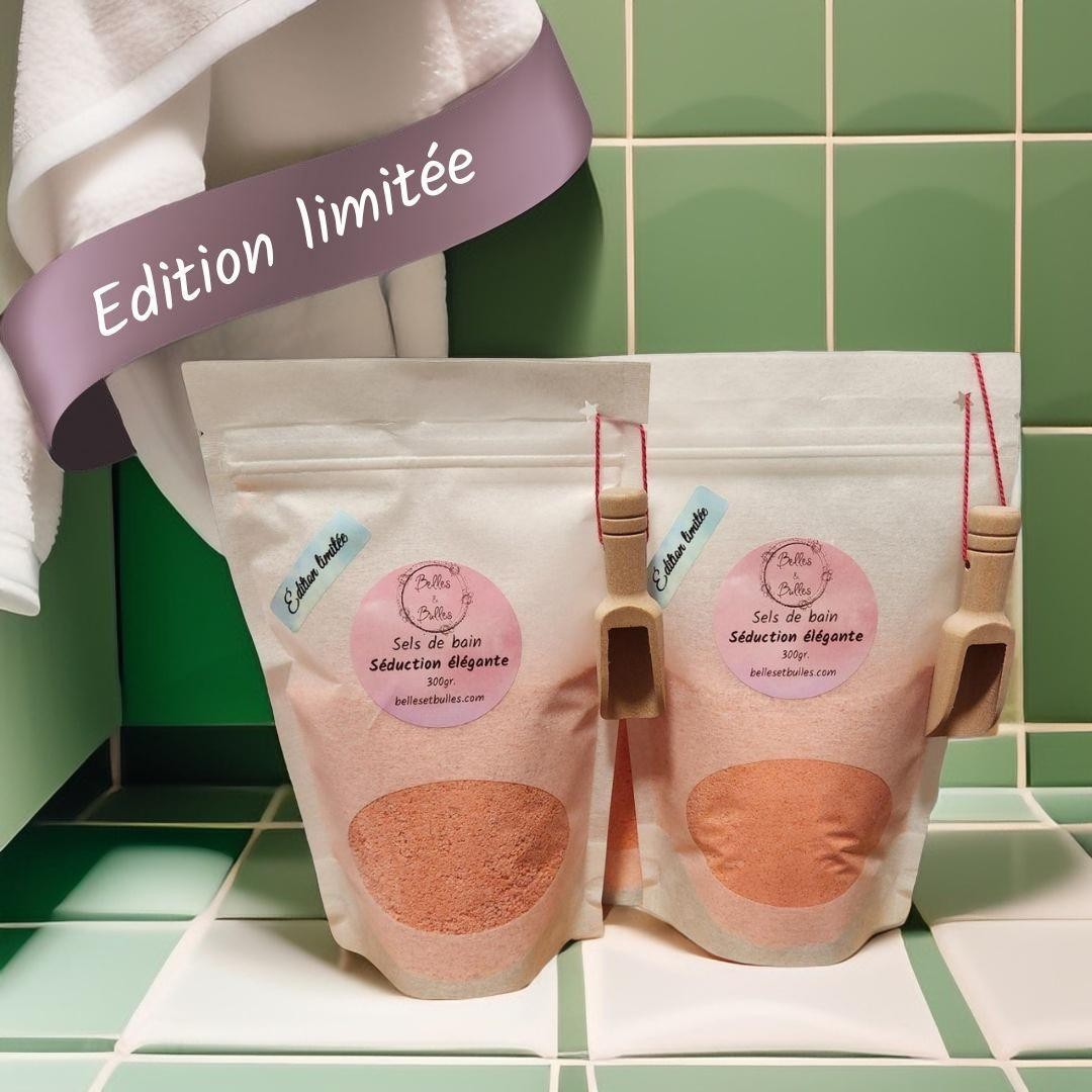 Sels de Bain Séduction Élégante – Parfum raffiné aux notes florales et agrumes