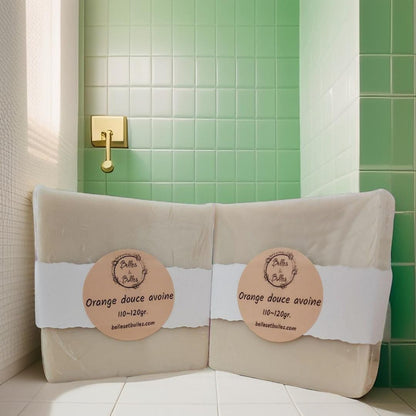 Orange Douce & Avoine – Savon nourrissant et apaisant aux ingrédients naturels