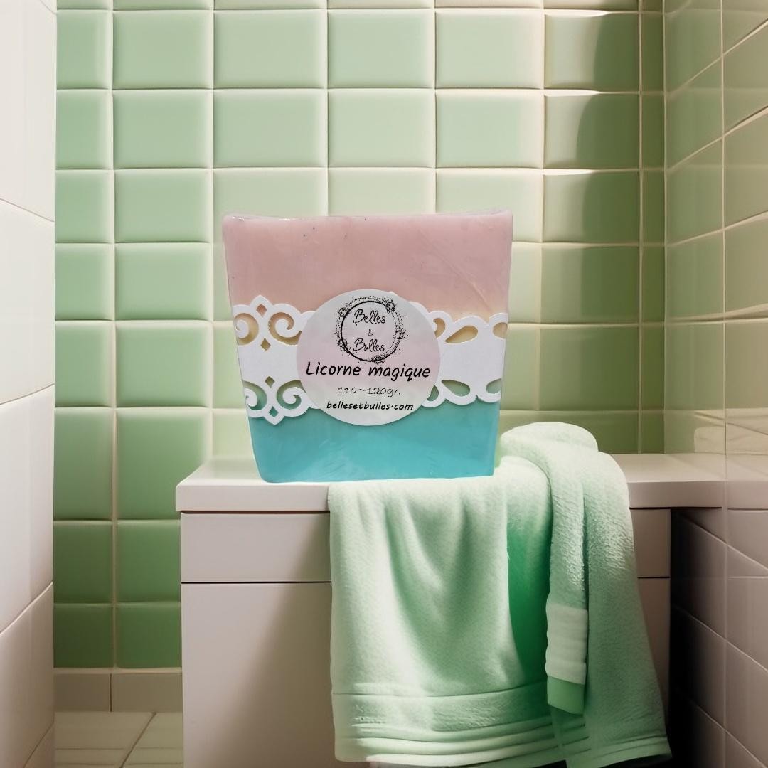 Licorne Magique – Savon féerique aux couleurs éclatantes et parfum enchanteur