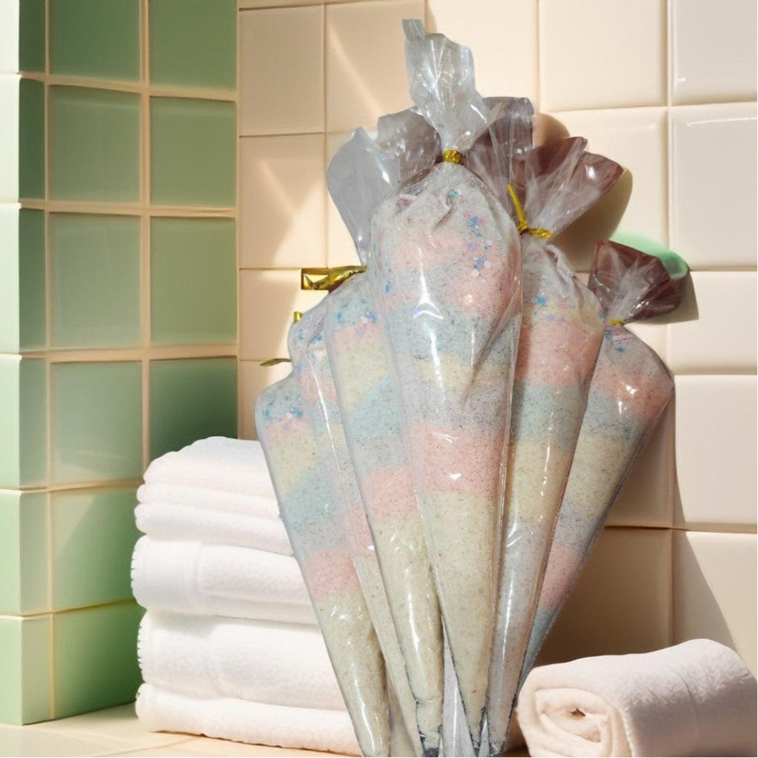 Sels de Bain Licorne Magique – Bain luxueux aux couleurs pastel et parfum envoûtant