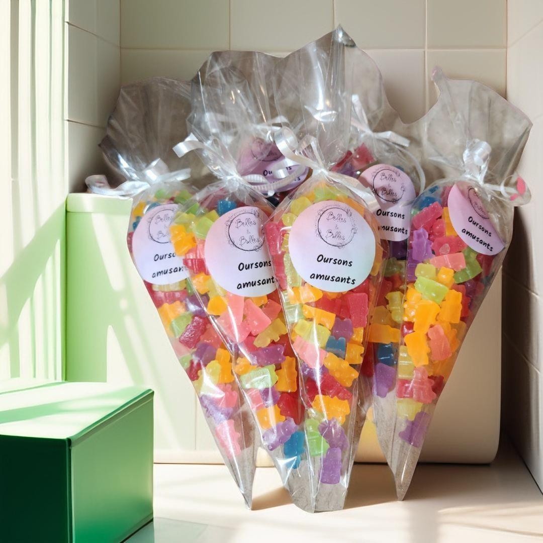 Oursons Amusants – Minis savons gourmands en forme de bonbons gummies