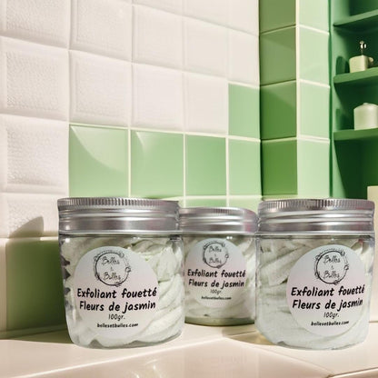 Exfoliant Fouetté Fleurs de Jasmin – Soin 2 en 1 délicat et parfumé