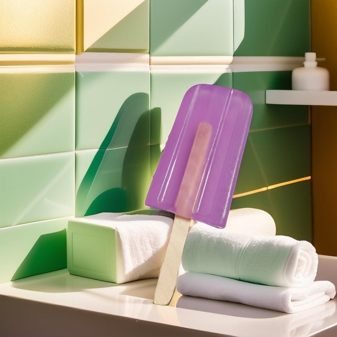 Popsicle Fruité – Savon en forme de sucette glacée aux fruits juteux