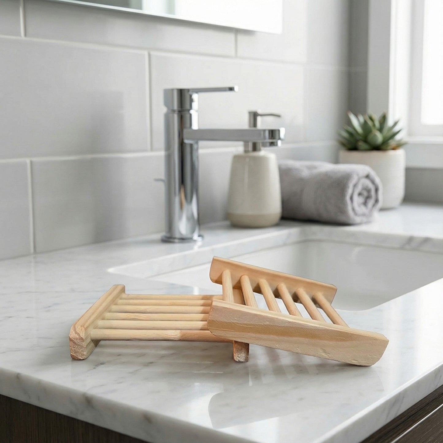 Porte savon simple en bois