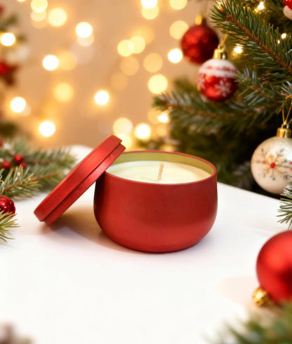 Chandelle Canne de Bonbon – Menthe Poivrée Rafraîchissante